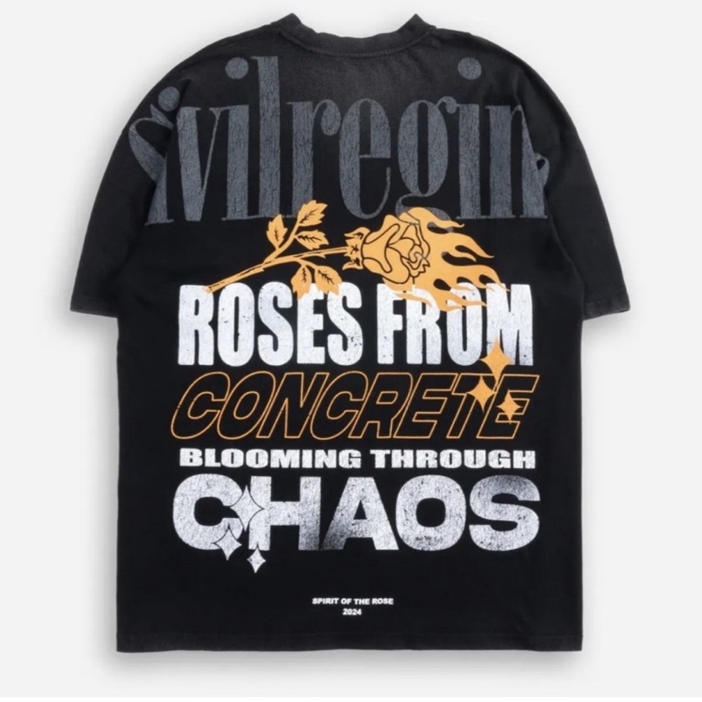 Civil Regime What's Up Doc 🥕 American Classic Oversized Tee in Vintage Black